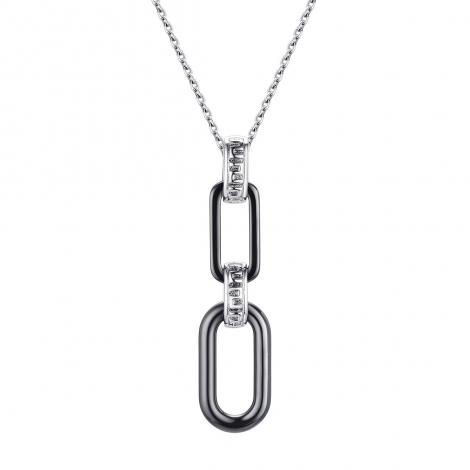 Колье, вставка: керамика, куб.цирконий, арт.:0520913101b, SilverWings, рис. 1