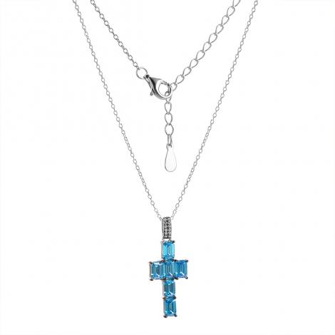 Колье, вставка: куб.цирконий, арт.:0520916836n, SilverWings, рис. 1