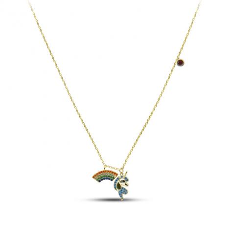 Колье, вставка: куб.цирконий, арт.:05dn1279gp-202, SilverWings, рис. 1