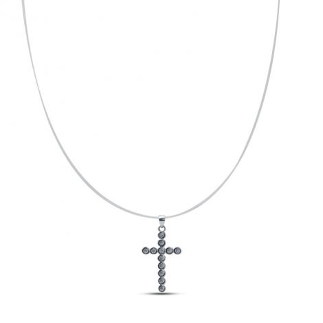 Колье, вставка: куб.цирконий, арт.:05e2no13696a-145, SilverWings, рис. 1