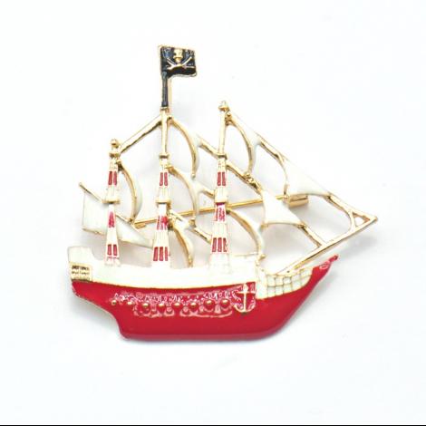 Брошь, вставка: эмаль, арт.:082251101gp, SilverWings, рис. 1