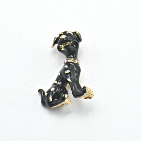 Брошь, вставка: эмаль, кристалл "swarovski", арт.:082251414gp-b, SilverWings, рис. 1