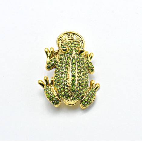 Брошь, вставка: куб.цирконий, арт.:082251437gp-e, SilverWings, рис. 1