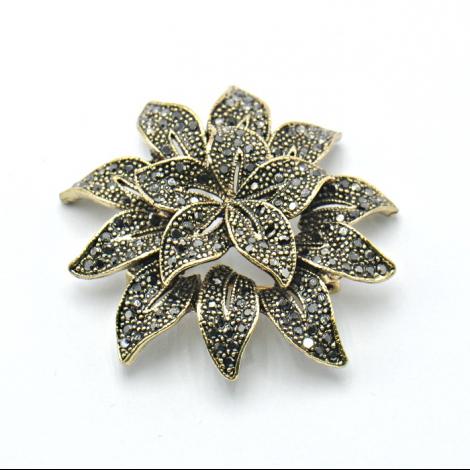 Брошь, вставка: куб.цирконий, арт.:082401421b, SilverWings, рис. 1