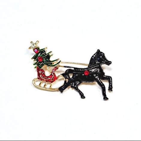 Брошь, вставка: кристалл "swarovski", арт.:082411124gp-b, SilverWings, рис. 1