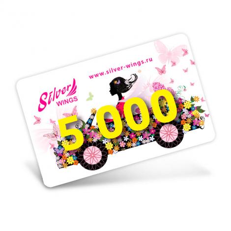 Подарочная карта, арт.:0cv3-5000-c, SilverWings, рис. 1