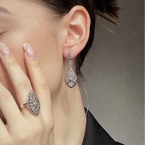 Кольцо, вставка: марказит, арт.:210199-39, SilverWings, рис. 2