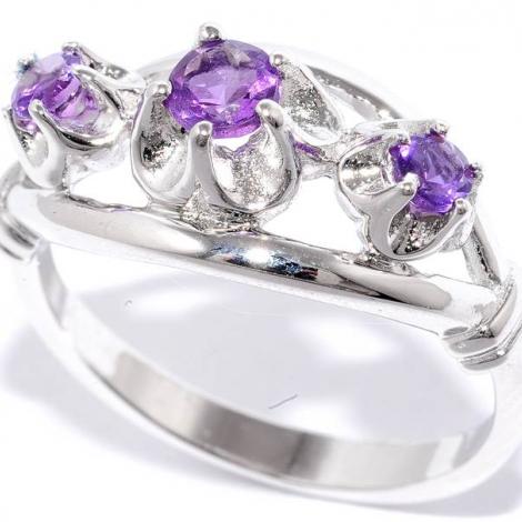 Кольцо, вставка: аметист, арт.:210578-r-06-88, SilverWings, рис. 1