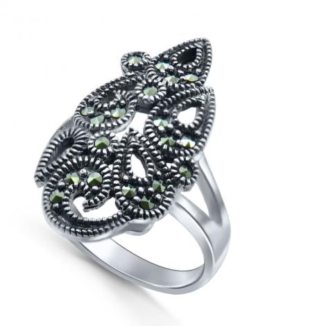 Кольцо, вставка: марказит, арт.:211221-39, SilverWings, рис. 1