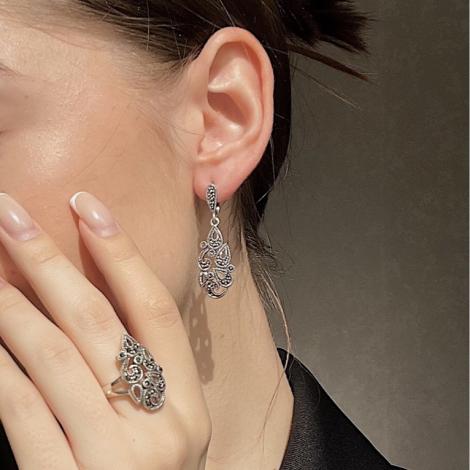 Кольцо, вставка: марказит, арт.:211221-39, SilverWings, рис. 2