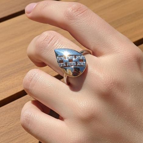 Кольцо, вставка: куб.цирконий, арт.:2112720766a, SilverWings, рис. 2