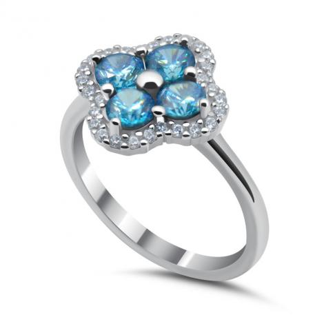 Кольцо, вставка: куб.цирконий, арт.:2112731938n, SilverWings, рис. 1