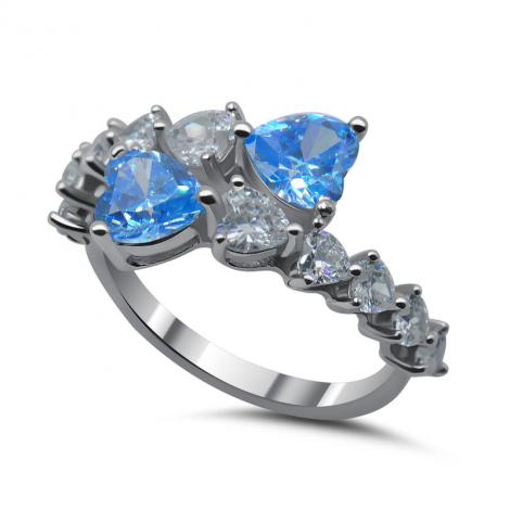 Кольцо, вставка: куб.цирконий, арт.:2112732702n-2, SilverWings, рис. 1