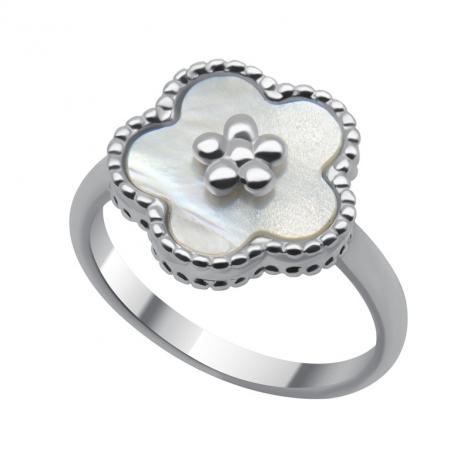 Кольцо, вставка: перламутр, арт.:212237115a, SilverWings, рис. 1