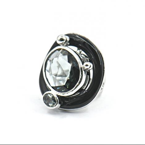 Кольцо, вставка: куб.цирконий, эмаль, арт.:212381232b, SilverWings, рис. 1