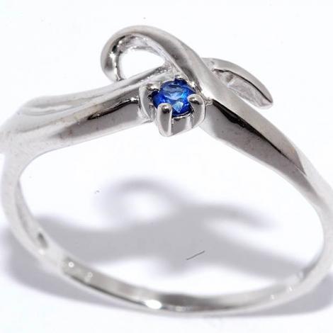 Кольцо, вставка: корунд (сапф.), арт.:21gre1832-69, SilverWings, рис. 1