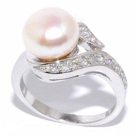 Кольцо, вставка: жемчуг (культ.), куб.цирконий, арт.:21qsibb00618a-19, SilverWings, рис. 1
