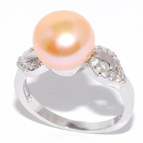 Кольцо, вставка: жемчуг (культ.), куб.цирконий, арт.:21qsibb00664o-19, SilverWings, рис. 1