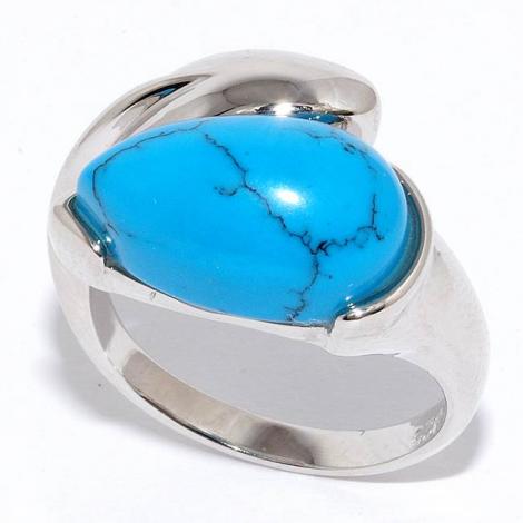 Кольцо, вставка: бирюза пр., арт.:21sr0885-97, SilverWings, рис. 1