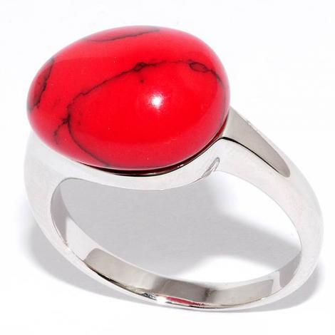 Кольцо, вставка: коралл пр., арт.:21sr1103-97, SilverWings, рис. 1