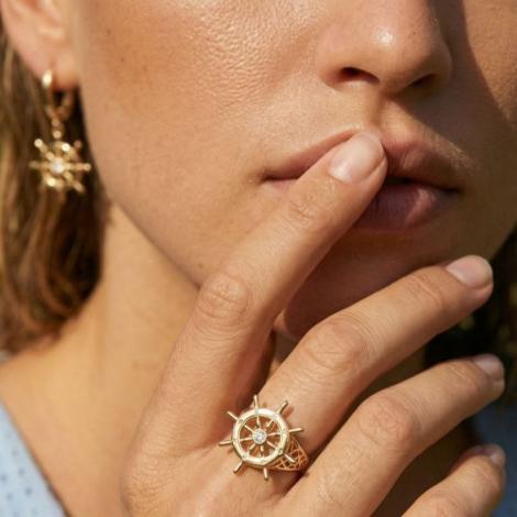 Кольцо, вставка: куб.цирконий, арт.:21wbv2gp-113, SilverWings, рис. 2