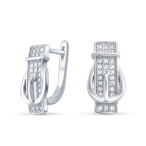 Серьги, вставка: куб.цирконий, арт.:2211322614, SilverWings, рис. 1