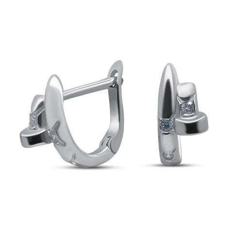 Серьги, вставка: куб.цирконий, арт.:2211325023a, SilverWings, рис. 1