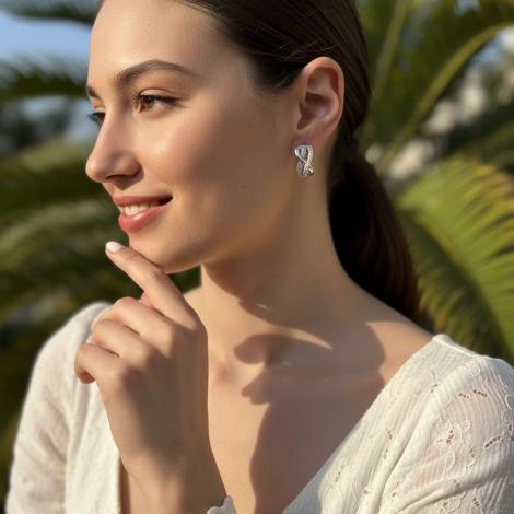 Серьги, вставка: куб.цирконий, арт.:2212720933a, SilverWings, рис. 2