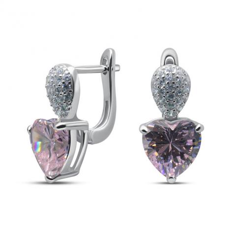 Серьги, вставка: куб.цирконий, арт.:2212732724o, SilverWings, рис. 1