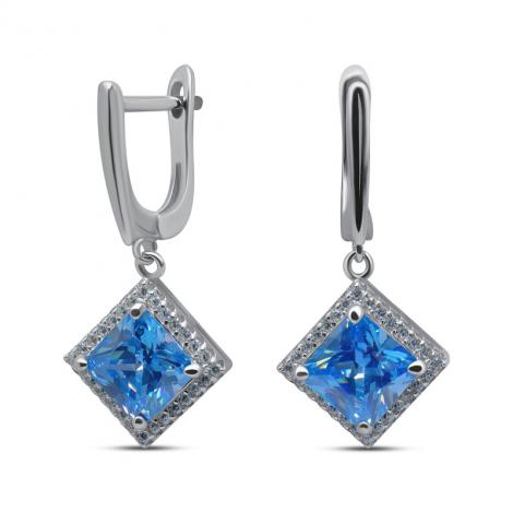 Серьги, вставка: куб.цирконий, арт.:2212732742n, SilverWings, рис. 1