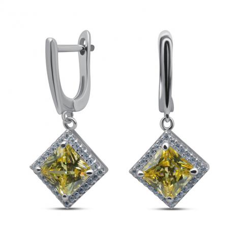 Серьги, вставка: куб.цирконий, арт.:2212732742u, SilverWings, рис. 1