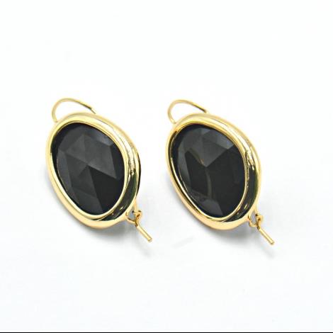 Серьги, вставка: куб.цирконий, арт.:222211100gp-b, SilverWings, рис. 1