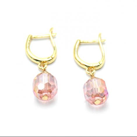 Серьги, вставка: кристалл "swarovski", арт.:222401112gp-o, SilverWings, рис. 1