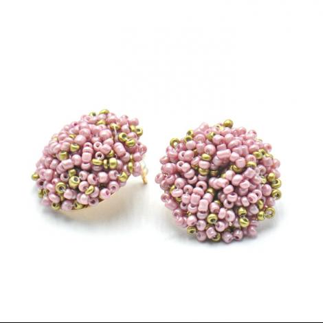 Серьги, вставка: бисер, арт.:222401417gp-o, SilverWings, рис. 1