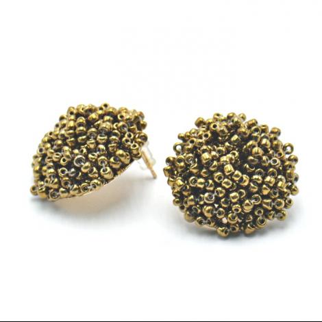 Серьги, вставка: бисер, арт.:222401417gp-u, SilverWings, рис. 1