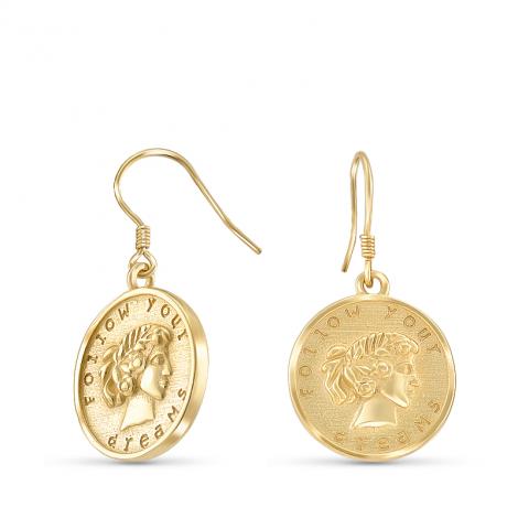 Серьги, арт.:22ozsn250gp-206, SilverWings, рис. 1