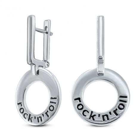 Серьги, вставка: эмаль, арт.:22sw008rock&roll-06, SilverWings, рис. 1