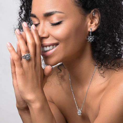 Серьги, вставка: куб.цирконий, арт.:22wb-113, SilverWings, рис. 2