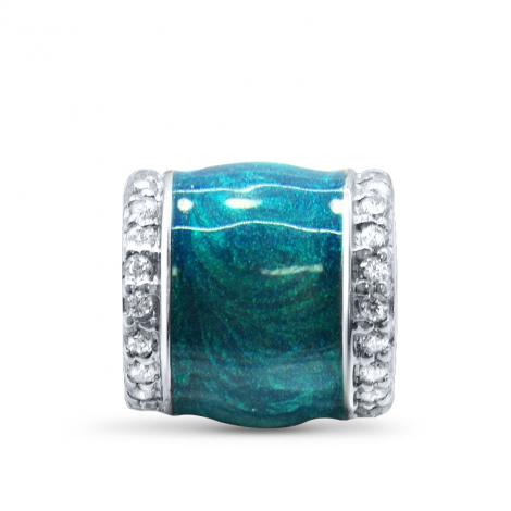 Подвеска, вставка: эмаль, куб.цирконий, арт.:23ap3861z,em3/r-148, SilverWings, рис. 2