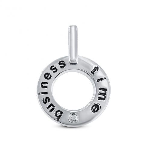 Подвеска, вставка: куб.цирконий, эмаль, арт.:23sw001business-06, SilverWings, рис. 1