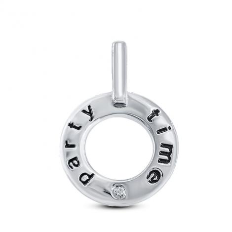 Подвеска, вставка: куб.цирконий, эмаль, арт.:23sw004party-06, SilverWings, рис. 1