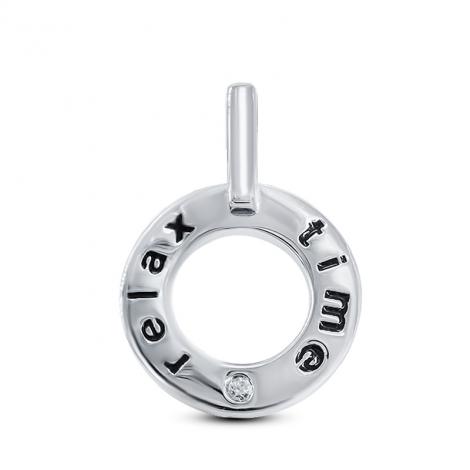 Подвеска, вставка: куб.цирконий, эмаль, арт.:23sw005relax-06, SilverWings, рис. 1