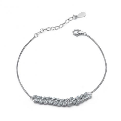 Браслет, вставка: куб.цирконий, арт.:242024102a, SilverWings, рис. 1