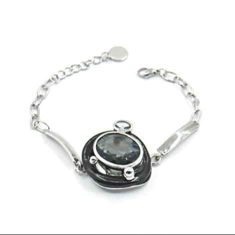 Браслет, вставка: куб.цирконий, эмаль, арт.:242381232b, SilverWings, рис. 1