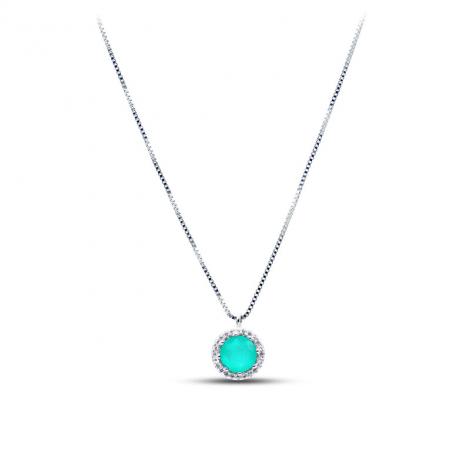 Колье, вставка: куб.цирконий, арт.:2512720235cb20, SilverWings, рис. 1