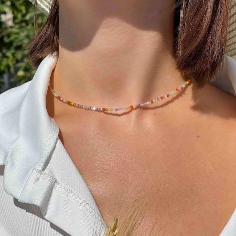 Колье, вставка: кристалл "swarovski", арт.:252121118mix, SilverWings, рис. 1