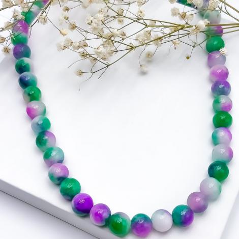 Бусы, вставка: агат, арт.:25212113121mix4, SilverWings, рис. 1