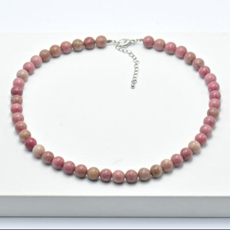 Бусы, вставка: родонит розовый, арт.:2521211389, SilverWings, рис. 1