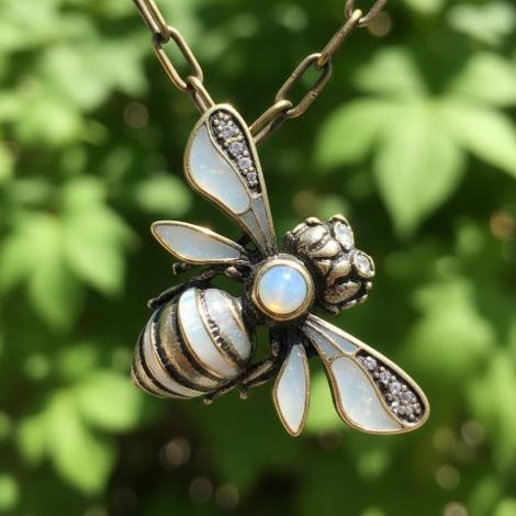 Колье, вставка: кристалл "swarovski", перламутр, эмаль, арт.:25238923527gp-mix, SilverWings, рис. 1