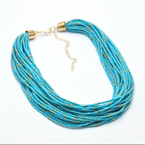 Колье, вставка: бисер, арт.:252401417gp-n, SilverWings, рис. 1